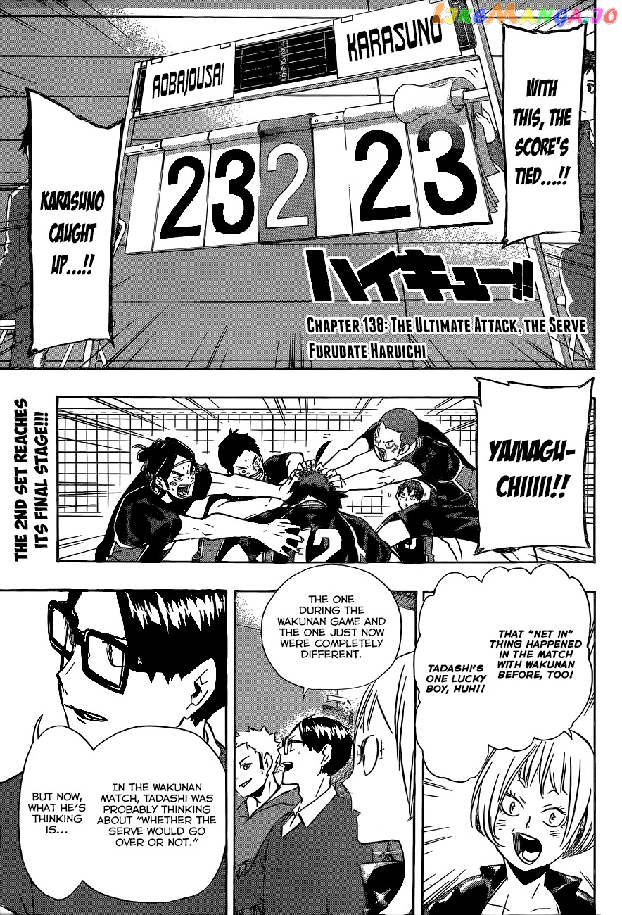Haikyuu!!, Chapter 138 image 02